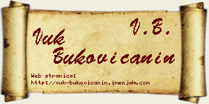 Vuk Bukovičanin vizit kartica